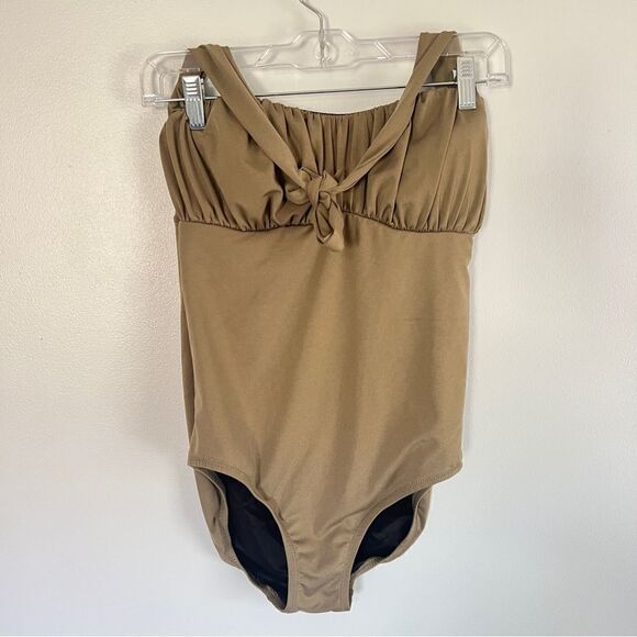 Lands’ End Balloon Bandeau One Piece Swimsuit 6 Molded Cups Gorgeous - Picture 1 of 4